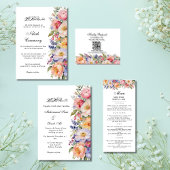 Invitation musulmane islamique moderne rose floral