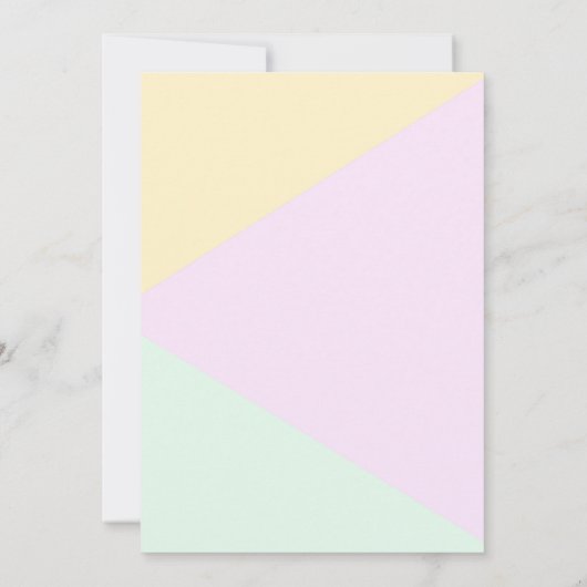 Invitation Muted Pastel Geometry Mariage Cocktail Party (Dos)