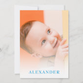 Invitation My Little Prince Boys 1ère fête d'anniversaire (Dos)