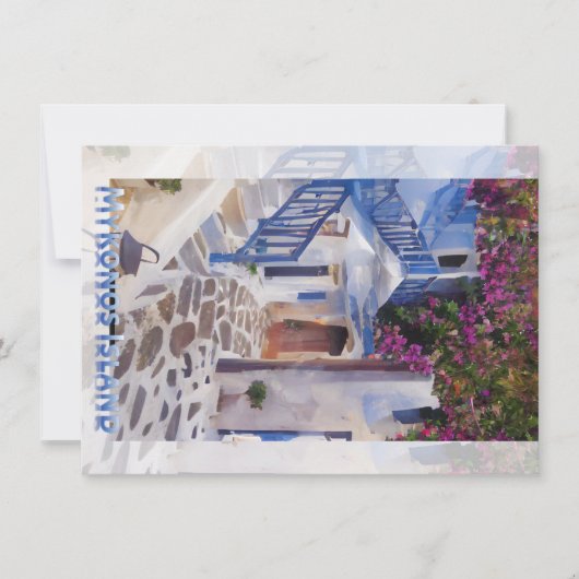 Invitation Myconos café tasse (Devant)