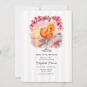 Invitation Mykonos Sunset Spritz Grèce Week-end Enterrement d (Devant)