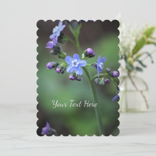 Invitation Myosotis (Debout devant)