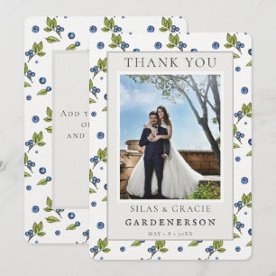 Invitation Myrtilles de mariage Merci Farmhouse