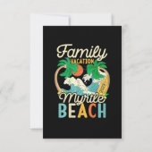 Invitation Myrtle Beach Famille Vacation 2023 Correspondant R (Dos)