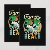 Invitation Myrtle Beach Famille Vacation 2023 Correspondant R (Devant / Derrière)