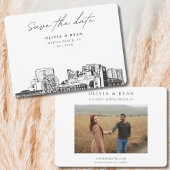 Invitation Myrtle Beach Wedding Skyline Enregistrer la date