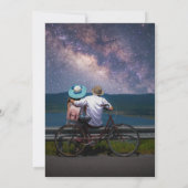 Invitation Mysic Chic Magenta Rose Rainbow Star Moon Photo (Dos)