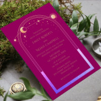 Mysic Chic Magenta Rose Rainbow Star Moon Photo