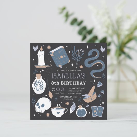 Invitation Mysstal Fortune Teller Anniversaire (Debout devant)