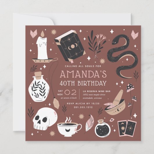 Invitation Mysstal Fortune Teller Anniversaire (Devant)