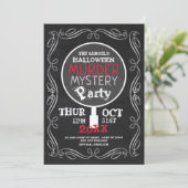 Invitation Mystère de l'Assassinat, Fête d'Halloween de Chalk (Debout devant)