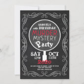 Invitation Mystère de Meurtre, Fête d'anniversaire de Chalkbo (Devant)
