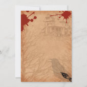 Invitation mystère de meurtre whodunit partie sanglante 40e 5 (Dos)