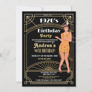 Invitation Mystère du meurtre des années 1920 Dîner d'anniver