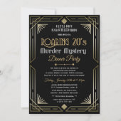 Invitation mystère meurtre des années 20 (Devant)