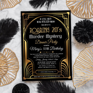 Invitation Mystère meurtrier des Années folles (également dis