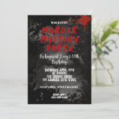 Invitation mystère policier whodunit soirée sanglante 40e 50e (Debout devant)