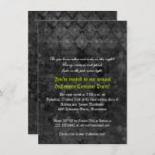 Invitation mystérieuse de partie de Halloween (Devant / Derrière)