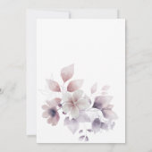 Invitation Mystérieuse Lune Floral Garden Fête des mariées (Dos)