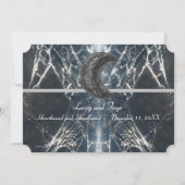 Invitation Mystérieux Web Goth Gothique noir gris brun à la m (Devant)