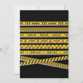 Invitation Mystery Escape Room Anniversaire (Dos)