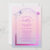 Invitation Mystic Chic Sunset Fête des mariées rose (Devant)