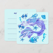 Invitation Mystic Fairy Purple Créature Carreaux en céramique (Devant / Derrière)