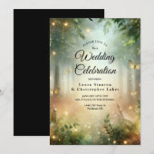 Invitation Mystic Forest Meadow Magic (Devant / Derrière)