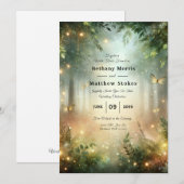 Invitation Mystic Forest Meadow Magic (Devant / Derrière)