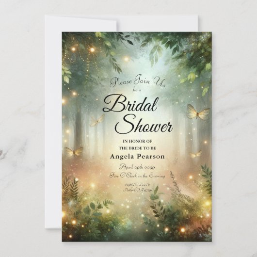 Invitation Mystic Forest Meadow Magic (Devant)