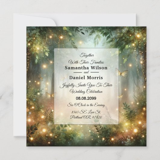 Invitation Mystic Forrest Meadow Magic (Devant)