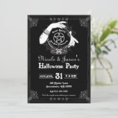 Invitation Mystic Fortune Teller Mystical Halloween Party (Debout devant)