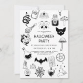 Invitation Mystic Halloween Party (Devant)
