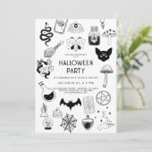 Invitation Mystic Halloween Party (Debout devant)