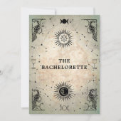 Invitation Mystic Tarot Fortune Peacock Bachelorette Party (Devant)