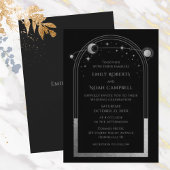 Invitation Mystical Chic Silver Star Espace astronomique Lune
