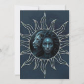 Invitation Mystical connection, mystical woman and the lion. (Dos)