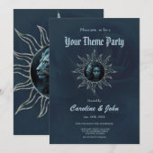 Invitation Mystical connection, mystical woman and the lion. (Devant / Derrière)