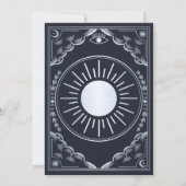 Invitation Mystical Elegant Tarot Mariage gothique (Dos)