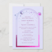 Invitation Mystical Pink Blue Sun Star Espace d'astronomie de (Devant)