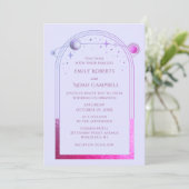 Invitation Mystical Pink Blue Sun Star Espace d'astronomie de (Debout devant)