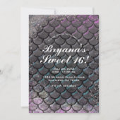 Invitation Mystical rose Parties scintillant sirène doux 16 (Devant)