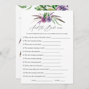 Invitation Mystical Succulents jeu de Fête des mariées