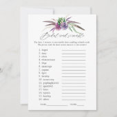 Invitation Mystical Succulents jeu de Fête des mariées (Devant)