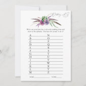 Invitation Mystical Succulents jeu de Fête des mariées (Devant)