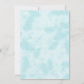 Invitation Mystique Bleu et Argent Aquarelle Moitié Lune Luna (Dos)