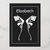 Invitation mystique de papillon céleste (Recto)