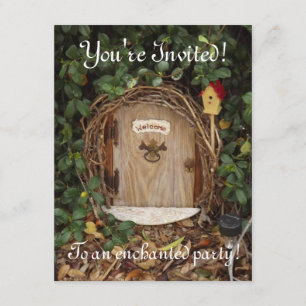Invitation mystique de partie de porte de jardin