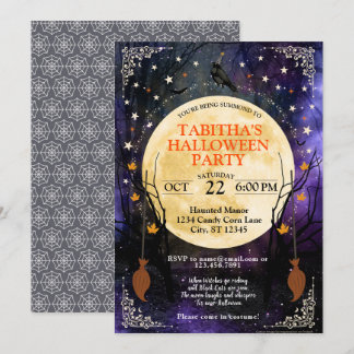 Invitation mystique du parti Halloween