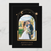 Invitation Mystique Heureux Jamais Après La Réception De Mari (Devant / Derrière)